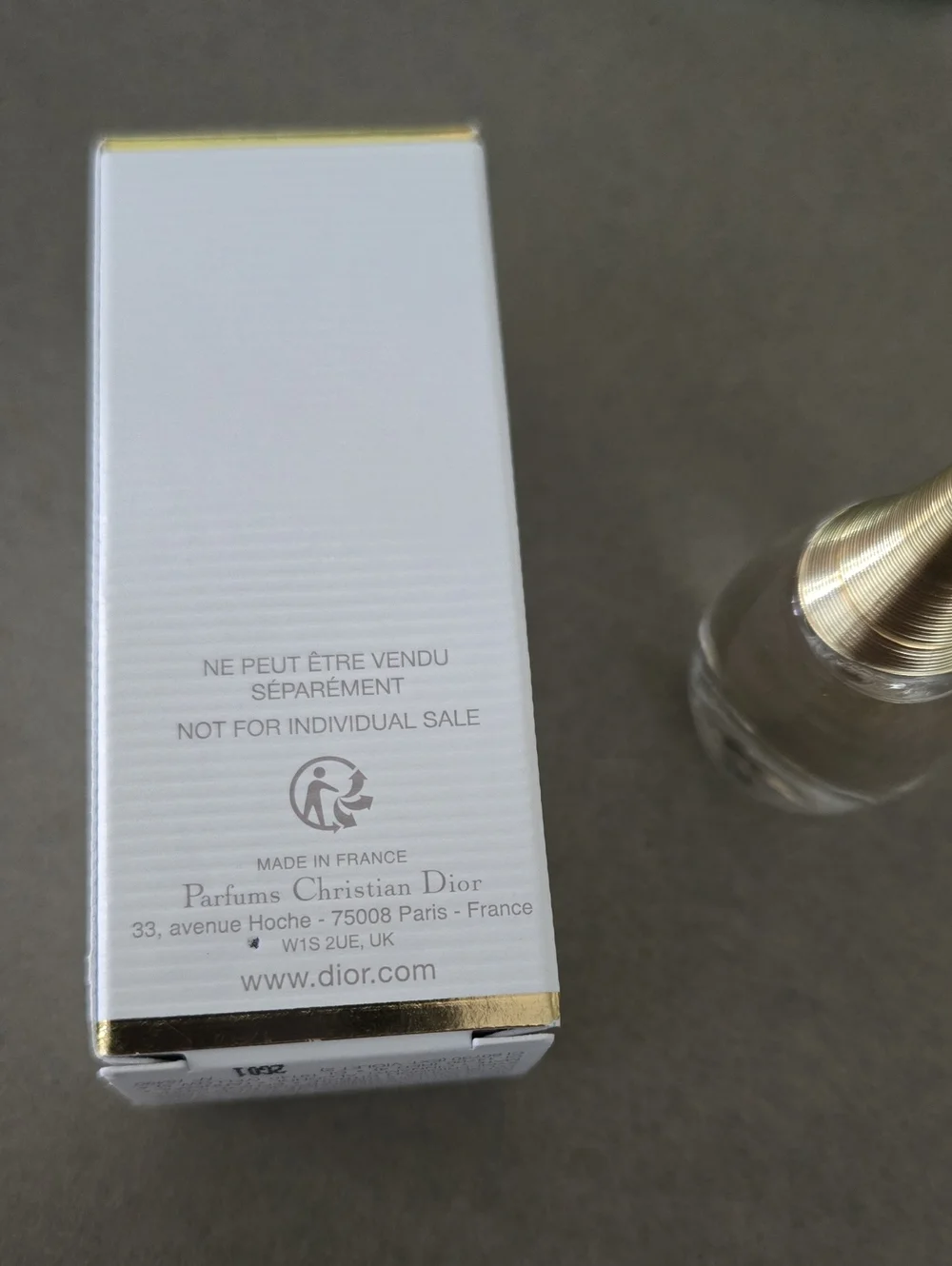 New In Box Never Used Dior J'adore collectible bottle Deluxe Mini Travel